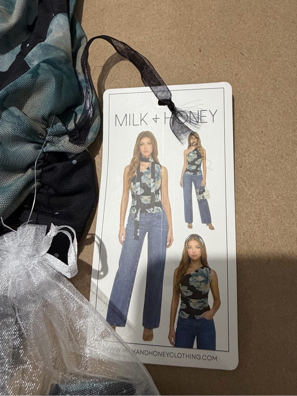 Milk + Honey Green Floral Wide-Leg Jumpsuit Pants